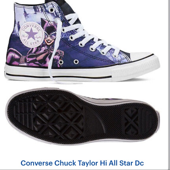 ๐DC Catwomen Converse Chuck Taylor hi Allstar ๐ - Picture 2 of 7